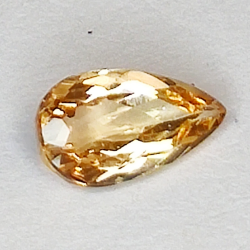 1.29ct Topaze impériale coupe poire 9.4x5.2mm