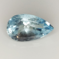 2.94ct Aguamarina talla pera 12.5x7.4mm