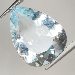 3.60ct Aquamarin Birnenschliff 13.2x10.0mm