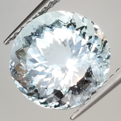 3.71ct Acquamarina taglio rotondo 10.2x9.9mm