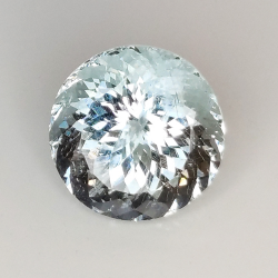 3.71ct Acquamarina taglio rotondo 10.2x9.9mm