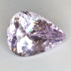 18.21ct Kunzite taglio pera 20.0x15.1mm