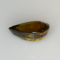 7.42ct Green Sphene pear cut 14.8x10.5mm