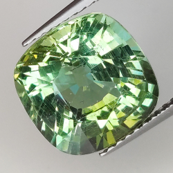 5.82ct Apatite Verde taglio cuscino 10.5x10.5mm