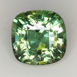 5.82ct Apatite Verde taglio cuscino 10.5x10.5mm