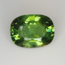 4.49ct Apatite Verde taglio cuscino 11.8x8.8mm