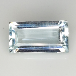 4.95ct Aquamarin rechteckigschliff 15.1x8.1mm