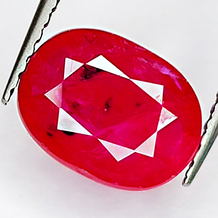 2.13ct Ruby oval cut 9x6mm