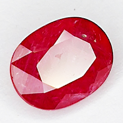 1.64ct Ruby oval cut 8x7mm