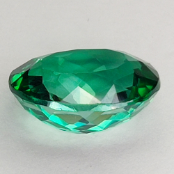 9.81ct Green Topaz oval cut 14.0x11.9mm