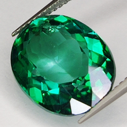 10.70ct Green Topaz oval cut 13.5x11.2mm