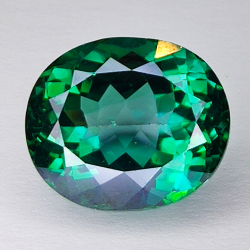 16.56ct Green Topaz oval cut 16x13mm