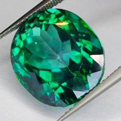 16.56ct Green Topaz oval cut 16x13mm