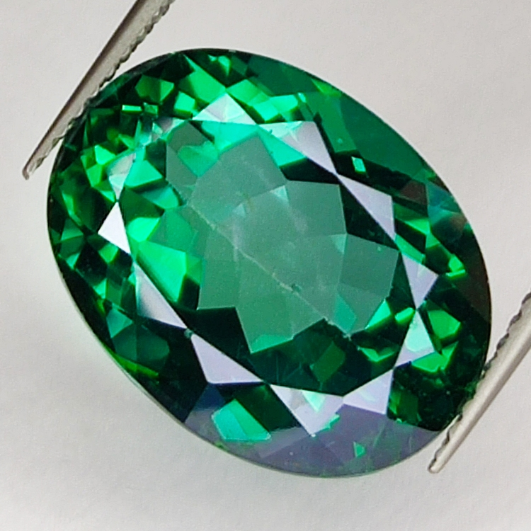 13.29ct Green Topaz oval cut 16.1x12.2mm