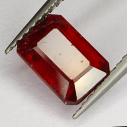 2.40ct Ruby emerald cut 8x5mm