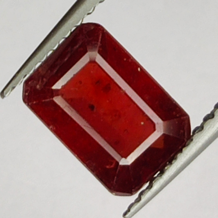 2.40ct Ruby emerald cut 8x5mm