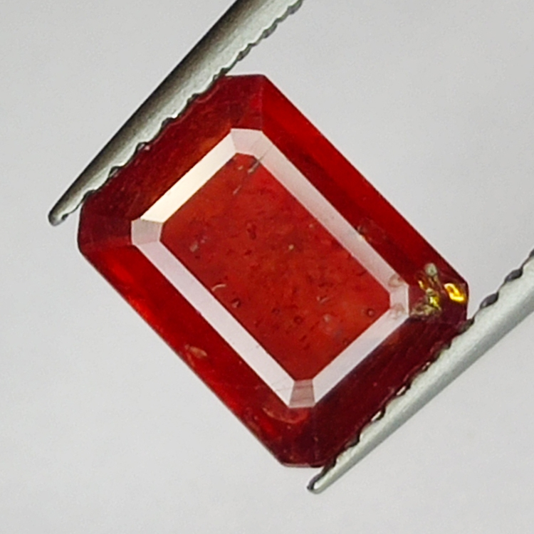 2.40ct Ruby emerald cut 8x6mm