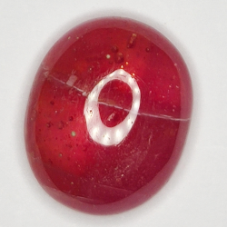 14,70ct Rubin cabochon oval 16x13mm