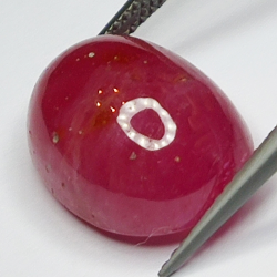 15,20ct Rubin cabochon ovaler 14x12mm