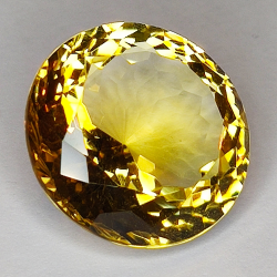 24,79ct Citrin rundschliff 20x20mm