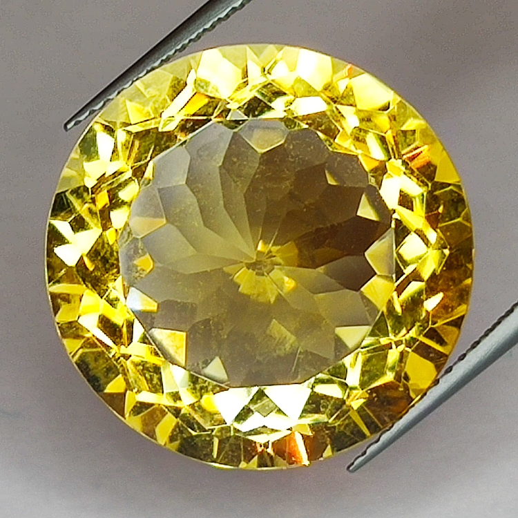 24,79ct Citrin rundschliff 20x20mm