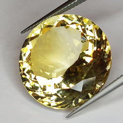 24.42ct Citrino taglio rotondo 20x20mm