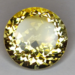 24.42ct Citrine coupe ronde 20x20mm