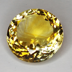 24.01ct Citrine coupe ronde 20x20mm