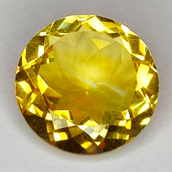 8.33ct Citrino talla redonda 14x14mm