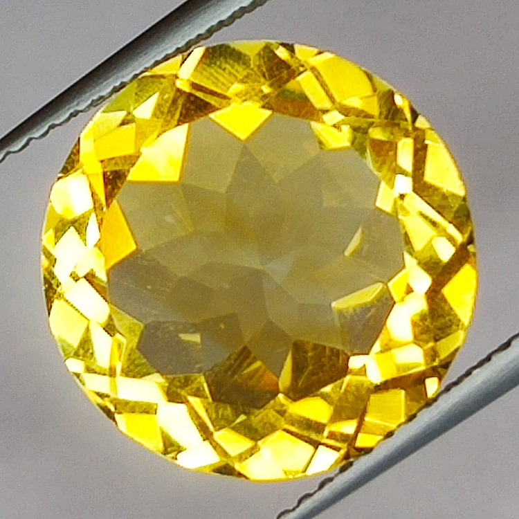 8.33ct Citrino taglio rotondo 14x14mm