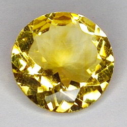 6.99ct Citrine coupe ronde 14x14mm