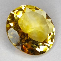 6,99ct Citrin rundschliff 14x14mm