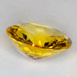 6.99ct Citrine coupe ronde 14x14mm