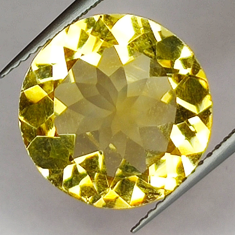 6.99ct Citrine coupe ronde 14x14mm