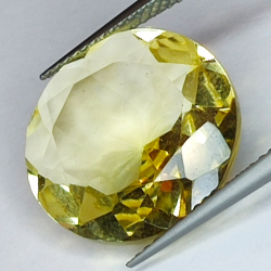 10.16ct Citrino taglio rotondo 16x16mm