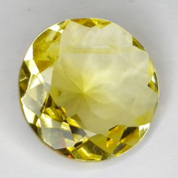 10.16ct Citrine coupe ronde 16x16mm