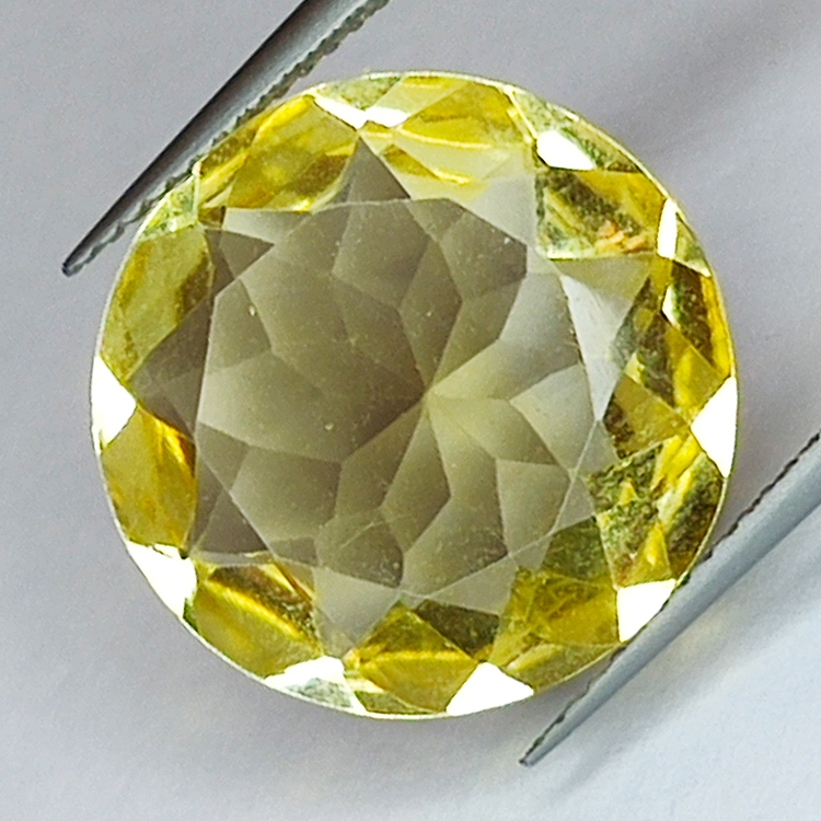 10.16ct Citrino taglio rotondo 16x16mm