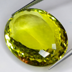 34.52ct Quarzo Limone taglio ovale 26x20mm