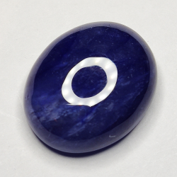 20,81ct Blauer Saphir cabochon oval 18x14mm