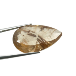 24,43ct. Rutile Quartz Pear Cut