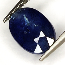 0.97ct Blauer Saphir ovalschliff 7x5mm