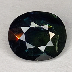 1.57ct Zaffiro Blu taglio ovale 7x6mm