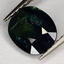 1.57ct Zafiro Azul talla oval 7x6mm