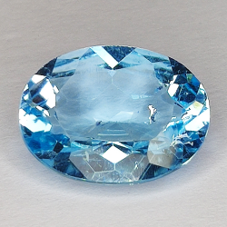 10.63ct Blue Topaz oval cut 16.1x12.2mm