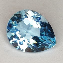 3.81ct Topazio Blu taglio pera 11.3x8.9mm