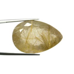 42.65ct. Rutile Quartz Pear Cut