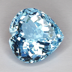 18,45ct Blauer Topas herzschliff 16x16mm