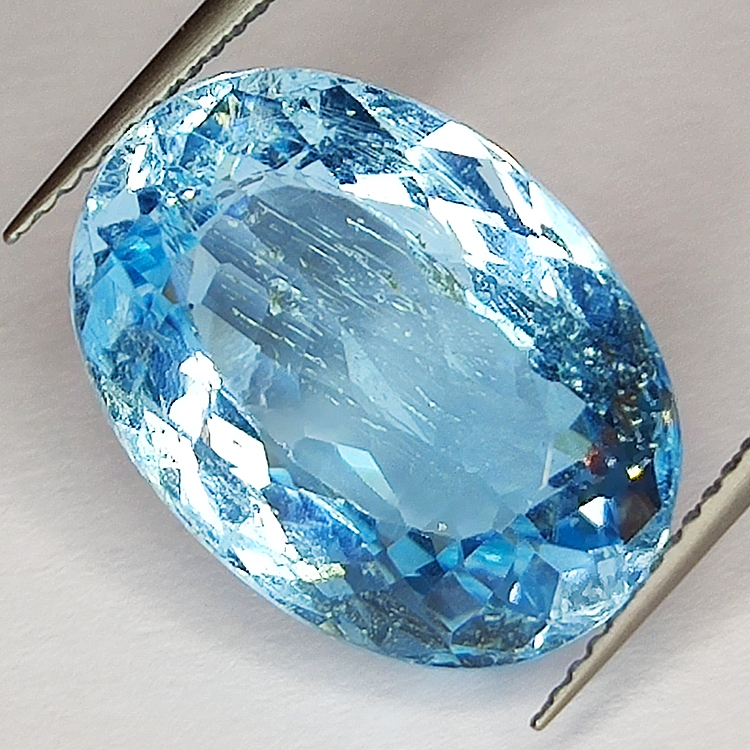 Oval blue deals topaz