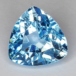 9.37ct Blue Topaz coupe trilliant 13.0x13.0mm