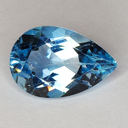 7.03ct Blue Topaz pear cut 15.0x9.9mm